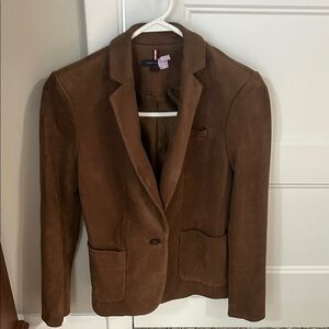 Tommy Hilfiger Rich Brown Suede Blazer